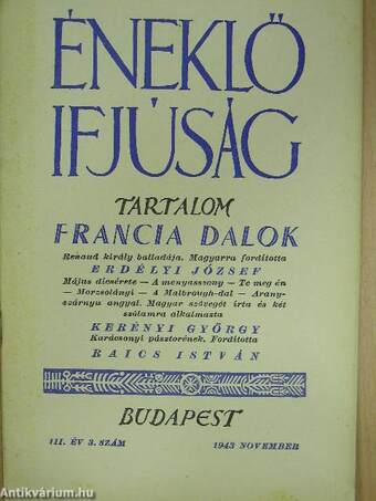 Éneklő ifjúság 1943. november