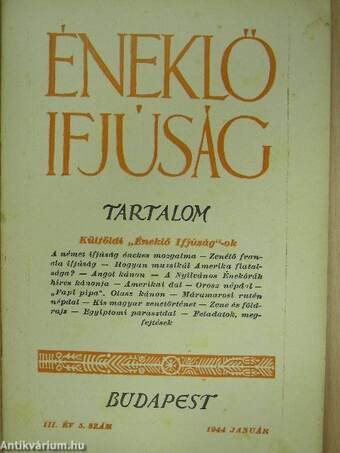 Éneklő Ifjúság 1944. január