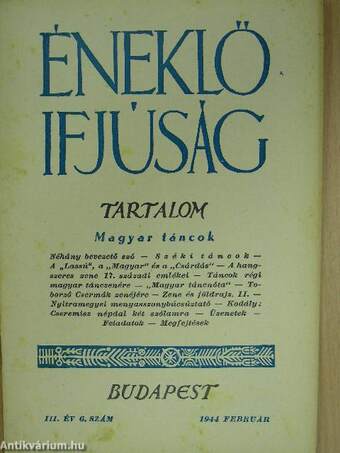 Éneklő Ifjúság 1944. február