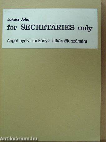 For Secretaries only