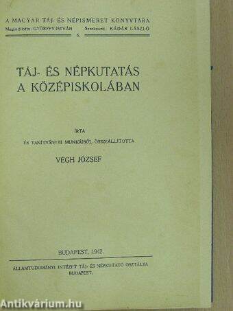 Táj- és népkutatás a középiskolában