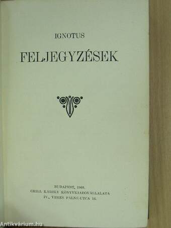 Feljegyzések