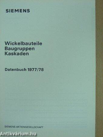 Wickelbauteile Baugruppen Kaskaden