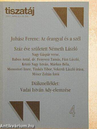 Tiszatáj 2001. április