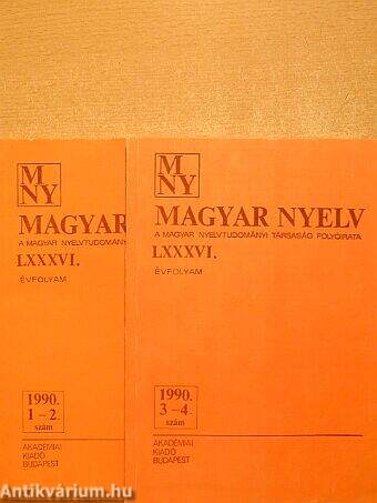 Magyar Nyelv 1990/1-4.