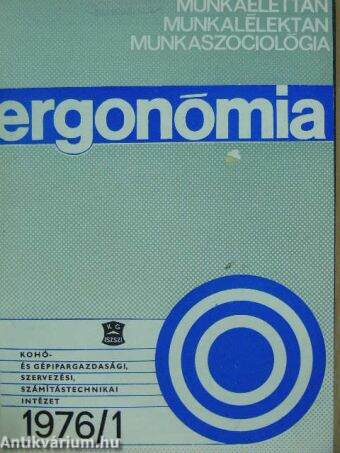 Ergonómia 1976/1-4.