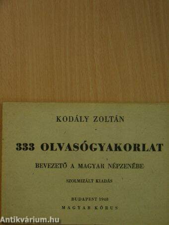 333 olvasógyakorlat