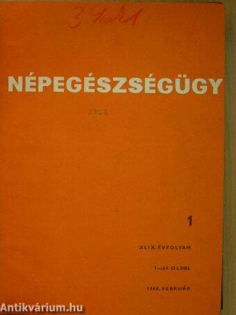 Népegészségügy 1968/1-6.