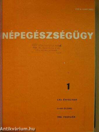 Népegészségügy 1980/1-6.