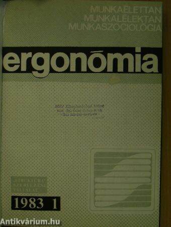 Ergonómia 1983/1-4.