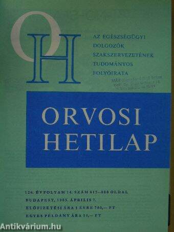 Orvosi Hetilap 1985. II. (negyed évfolyam)