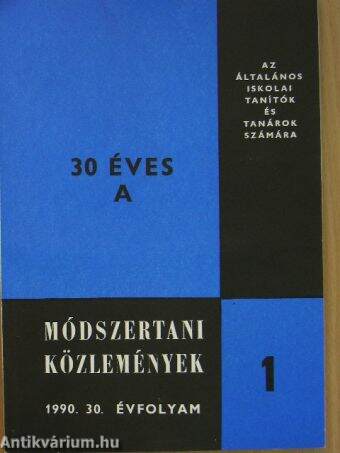 Módszertani közlemények 1990. január-december