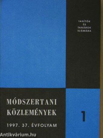 Módszertani közlemények 1997/1-5.