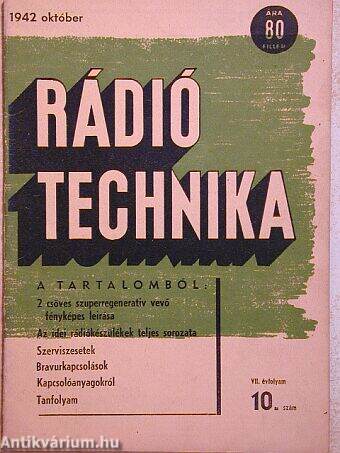 Rádió Technika 1942. október