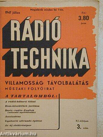 Rádió Technika 1947. július