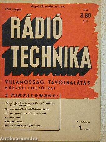 Rádió Technika 1947. május