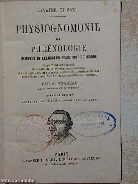 Physiognomonie et phrénologie