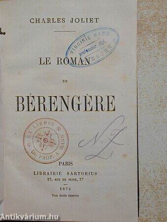 Le Roman de Bérengére