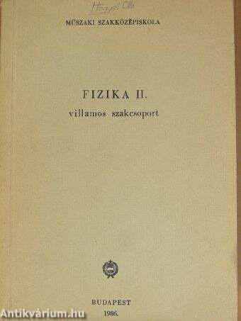 Fizika II. 