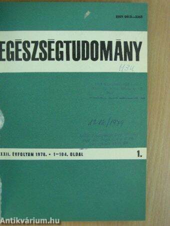 Egészségtudomány 1978/1-4.