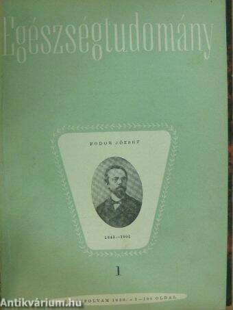 Egészségtudomány 1959. 1-4. szám