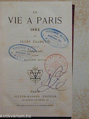 La Vie a Paris 1884