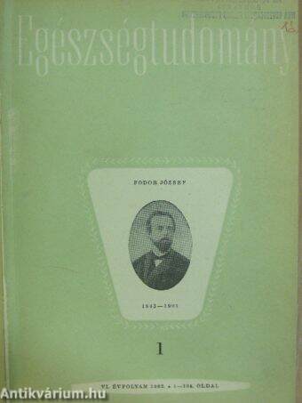Egészségtudomány 1962/1-4.