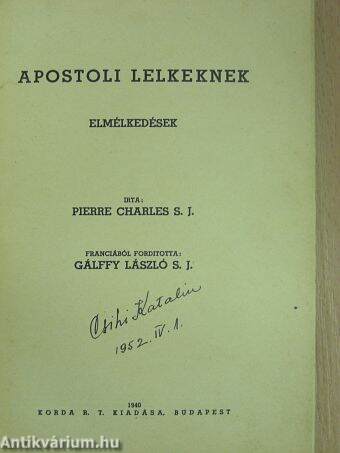 Apostoli lelkeknek