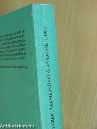 Növényvédő szerek, termésnövelő anyagok 1992.