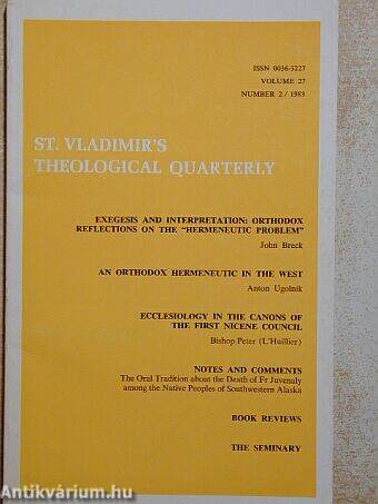 St. Vladimir's Theological Quarterly 1983/2