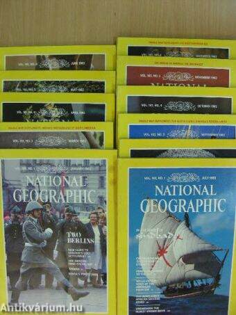 National Geographic 1982. (nem teljes évfolyam)