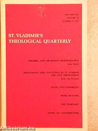 St. Vladimir's Theological Quarterly 1976/4 