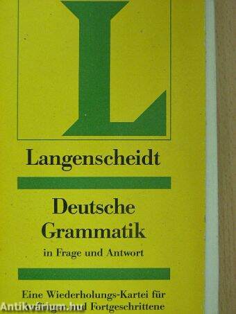 Langenscheidt Deutsche Grammatik in Frage und Antwort