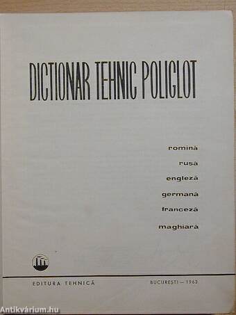 Dictionar tehnic poliglot