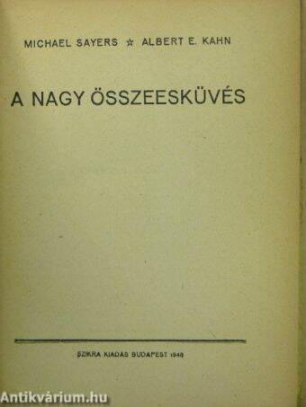 A nagy összeesküvés