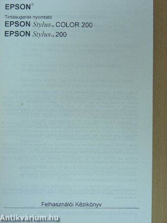 Epson tintasugaras nyomtató felhasználói kézikönyv