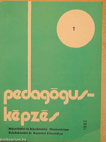 Pedagógusképzés 1992/1.