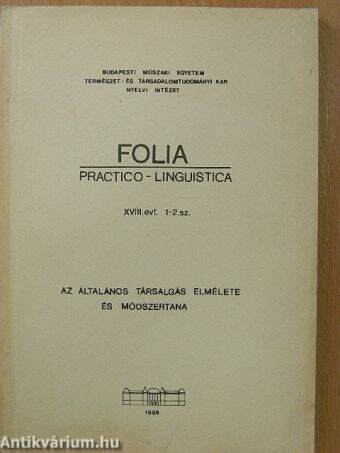 Folia practico-Linguistica 1988/1-2.