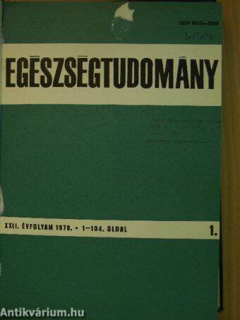 Egészségtudomány 1978/1-4.