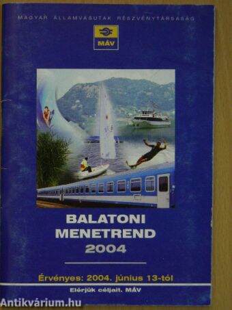 Balatoni menetrend 2004