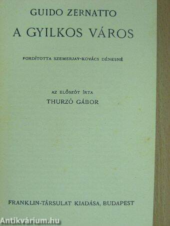 A gyilkos város