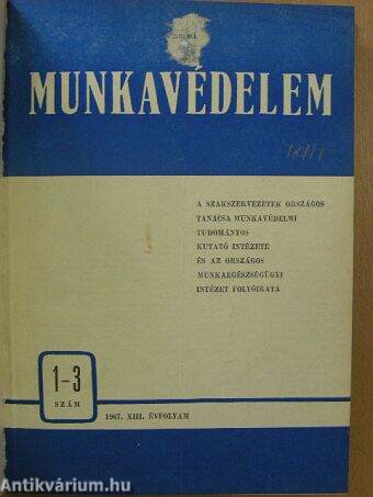 Munkavédelem 1967-1968. január-december