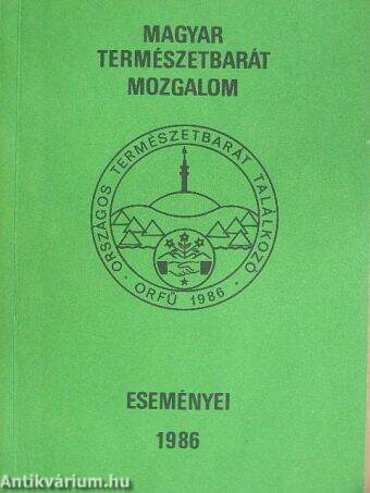 A Magyar Természetbarát Mozgalom eseményei 1986