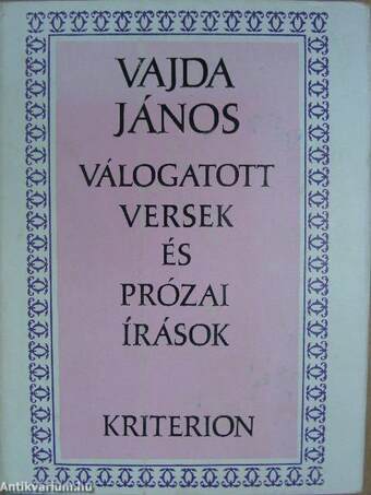 Válogatott versek és prózai írások