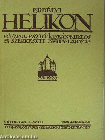 Erdélyi Helikon 1928. augusztus
