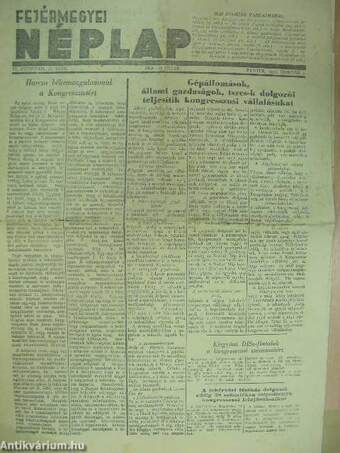 Fejérmegyei Néplap 1951. február 9.
