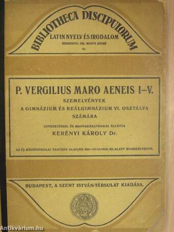 P. Vergilius Maro Aeneis I-V.