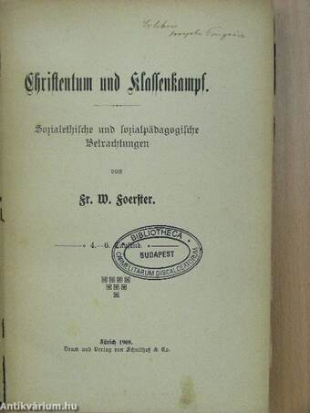 Christentum und Klassenkampf (gótbetűs)