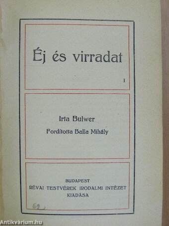 Éj és virradat I-II.