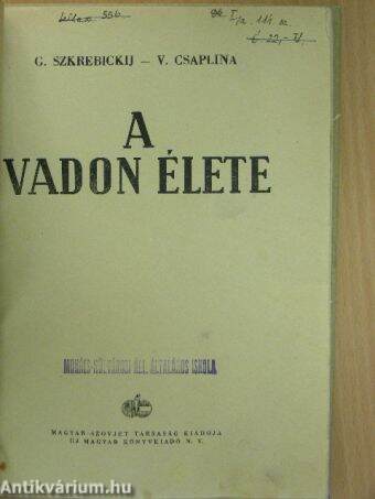 A vadon élete